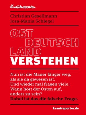 cover image of Ostdeutschland verstehen